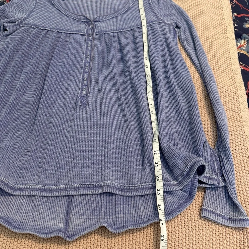 Free People Kai Henley Thermal Top in Purple XS